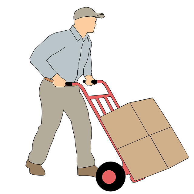 A man delivering goods